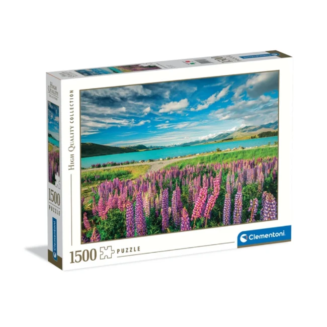 Clementoni Puzzle pezzi 1500 Lupins At Lake Tekapo