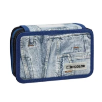 Astuccio 3 Zip Mimetic and Jeans