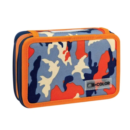 Astuccio 3 Zip Mimetic and Jeans
