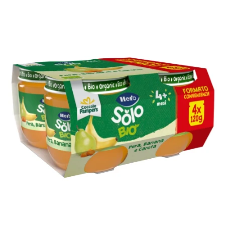 Immagine di Hero Solo Omogeneizzato Pera Banana Carota 4 x 120gr