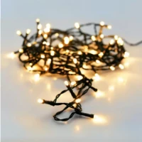 Immagine di Catena di Luci 96 LED Bianco Caldo a Batteria con Gioco di Luci