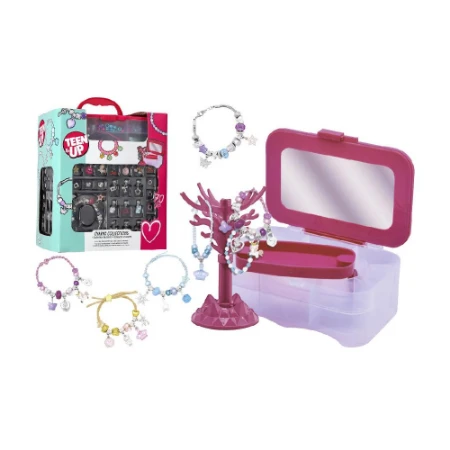 Valigetta Portagioielli con Set Crea Charms e Gioielli 