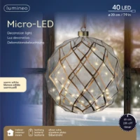 Immagine di Sfera Luminosa Micro LED Ø20 cm Trasparente