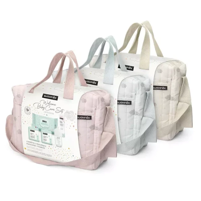 Immagine di Suavinex Borsa Cosmetica con Set Cura Neonato - 5 Prodotti inclusi