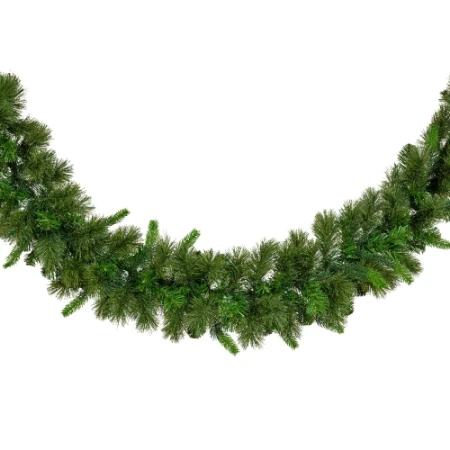 Immagine di Ghirlanda Verde di Natale Edmonton da Interno ed Esterno 270 cm