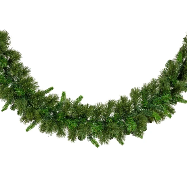 Immagine di Ghirlanda Verde di Natale Edmonton da Interno ed Esterno 270 cm