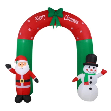 Immagine di Arco Natalizio Gonfiabile con Luci 240 cm