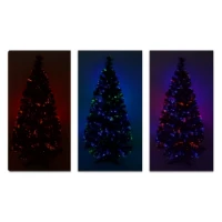 Immagine di Albero di Natale in Fibra Ottica Multicolor 80 cm