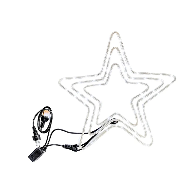 Immagine di Stella Tripla Luminosa Bianca con Gioco di Luci