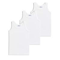 Immagine di Set 3 Canotte Unisex in Cotone - Taglie Assortite