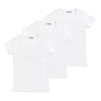 Immagine di Set 3 Maglie Mezza Manica Bambino Basic in Cotone - Taglia Assortita