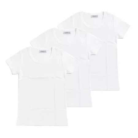 Immagine di Set 3 Maglie Mezza Manica Bambino Basic in Cotone - Taglia Assortita