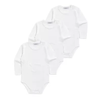 Immagine di Set 3 Body Manica Lunga Unisex in Doppio Cotone - Taglia Assortita
