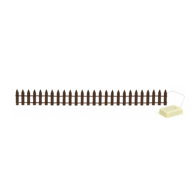 Immagine di Steccato Marrone con Luci a Batteria 60 cm