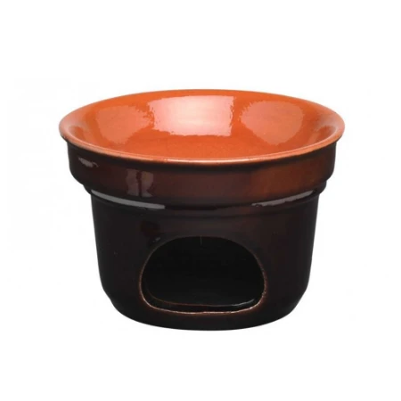 Immagine di Fornellino Bagna cauda in Terracotta Valdelsa - Terrecotte Lotti 