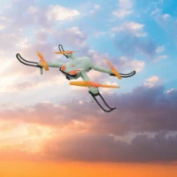 	ODS Toys Radiofly Space Akutan Drone Richiudibile con telecamera e Radiocomando da 2.4 Ghz