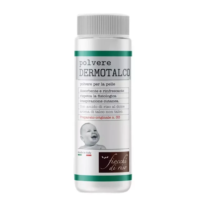 Immagine di Fiocchi di Riso Polvere Dermotalco Assorbente e Rinfrescante 75 gr