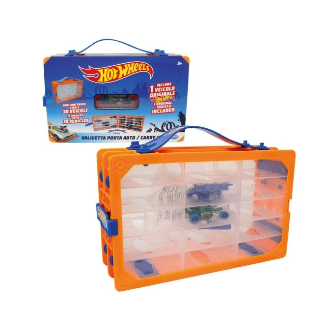 Paniate Hot Wheels Valigetta Porta Auto con un veicolo Hot Wheels