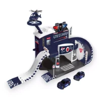 ODS Toys Silver Wheel Stazione dei Carabinieri Playset con 2 Auto e 1 Elicottero