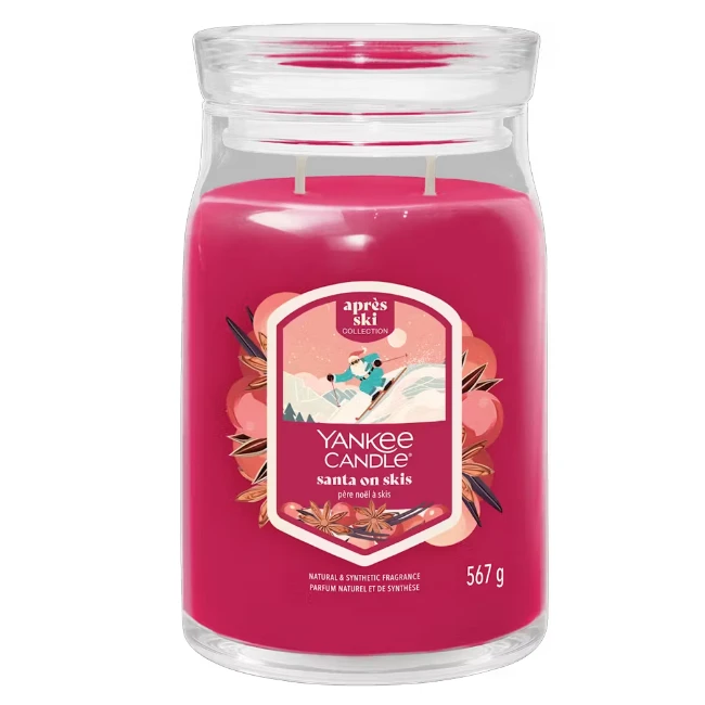 Immagine di Yankee Candle Candela in Giara Grande Santa on Skis 90 Ore