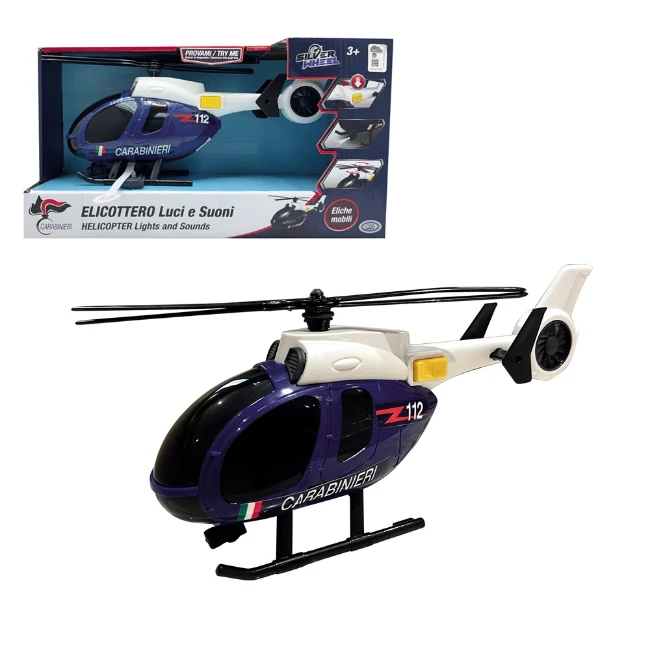 ODS Toys Silver Wheel Carabinieri Elicottero Luci e Suoni