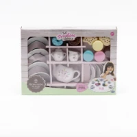 	Maisonelle Playset Porcellana Deluxe da Tè con Pasticcini e 25 Pezzi