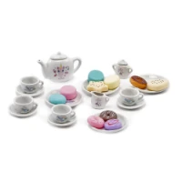 	Maisonelle Playset Porcellana Deluxe da Tè con Pasticcini e 25 Pezzi
