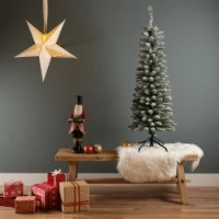 Immagine di Albero di Natale Innevato Pencil Pine 180 cm - 430 Rami