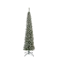 Immagine di Albero di Natale Innevato Pencil Pine 210 cm - 574 Rami