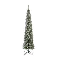 Immagine di Albero di Natale Innevato Pencil Pine 240 cm - 742 Rami