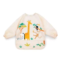 Immagine di Miniland Soft Baby Bavaglino Asilo con Manica Lunga e Tasca Frontale