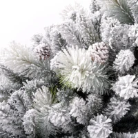 Immagine di Albero di Natale Incanto Innevato con Pigne 180 cm - 736 Rami
