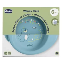 Immagine di Chicco Warmy Piatto Termico per Bambini con Base Antiscivolo 6m+