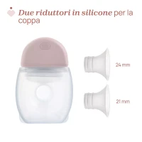 Immagine di Chicco Tiralatte Indossabile Senza Fili con Doppi Riduttori per Coppa inclusi