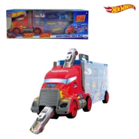 Hot Wheels Bisarca Cabina Americana da 50 cm con 3 veicoli