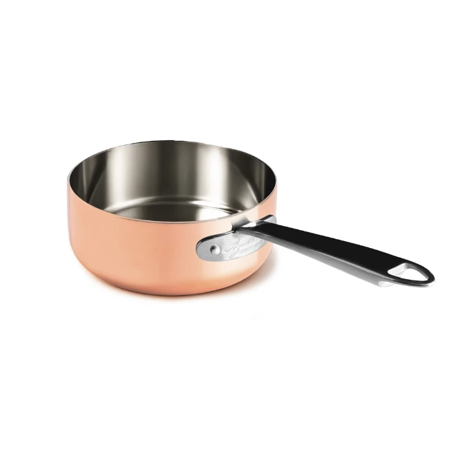 Immagine di Agnelli Casseruola Bassa in Rame Copper4 con 1 Manico Inox