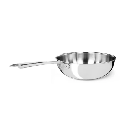 Immagine di Agnelli Padella a Mantecare in Aluinox 3Ply Lucido con 1 Manico Inox