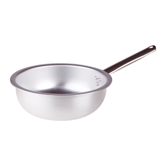Immagine di Agnelli Padella a Mantecare in Alluminio 3 mm con 1 Manico Inox