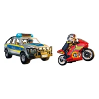 Playmobil Inseguimento con Pick-Up della Polizia 71875