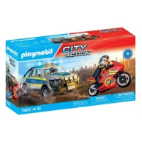 Playmobil Inseguimento con Pick-Up della Polizia 71875