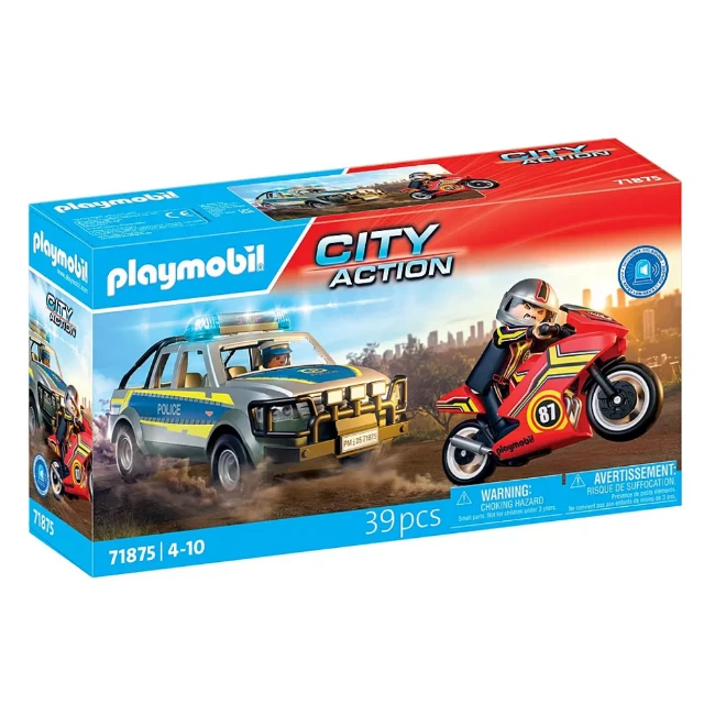 Playmobil Inseguimento con Pick-Up della Polizia 71875