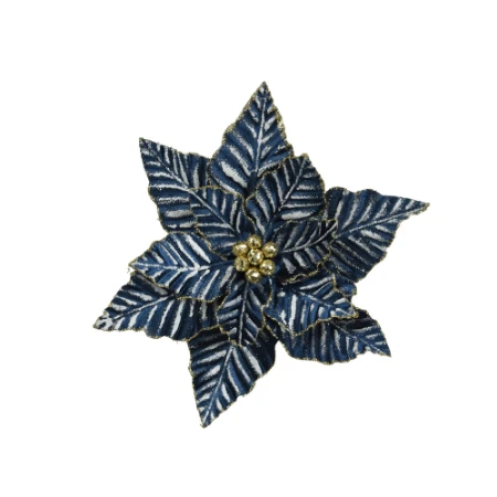Immagine di Stella di Natale in Velluto con Clip Ø 34 cm