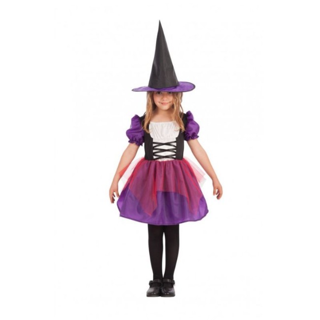 Costume Streghetta per Bambini Taglia Unica 4-6 Anni