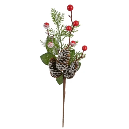 Immagine di Ramo Decorativo con Bacche Rosse 30 cm