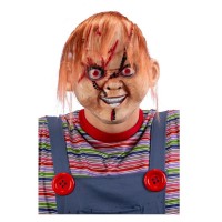 Maschera Assassino con Capelli in Plastica