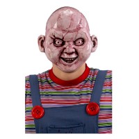 Maschera Bambola Horror in Plastica