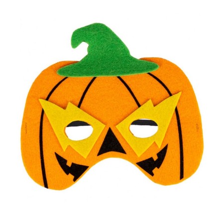 Maschera Zucca in Feltro per Bambini