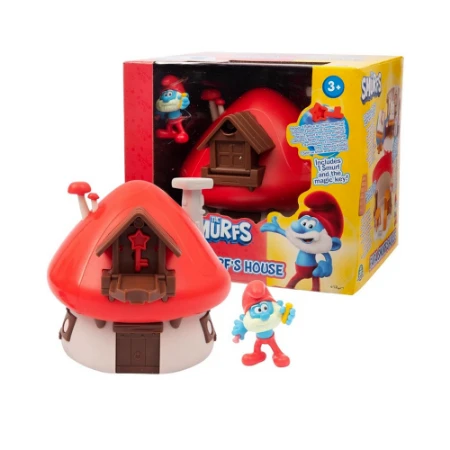 Puffi Playset Casa con Chiave di Grande Puffo 
