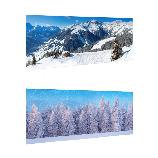 Immagine di My Village WINTERSPORT & FOREST Sfondo doppio per villaggi di Natale 98x33 cm