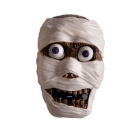 Maschera Mummia con Occhi Sporgenti  in Plastica Rigida